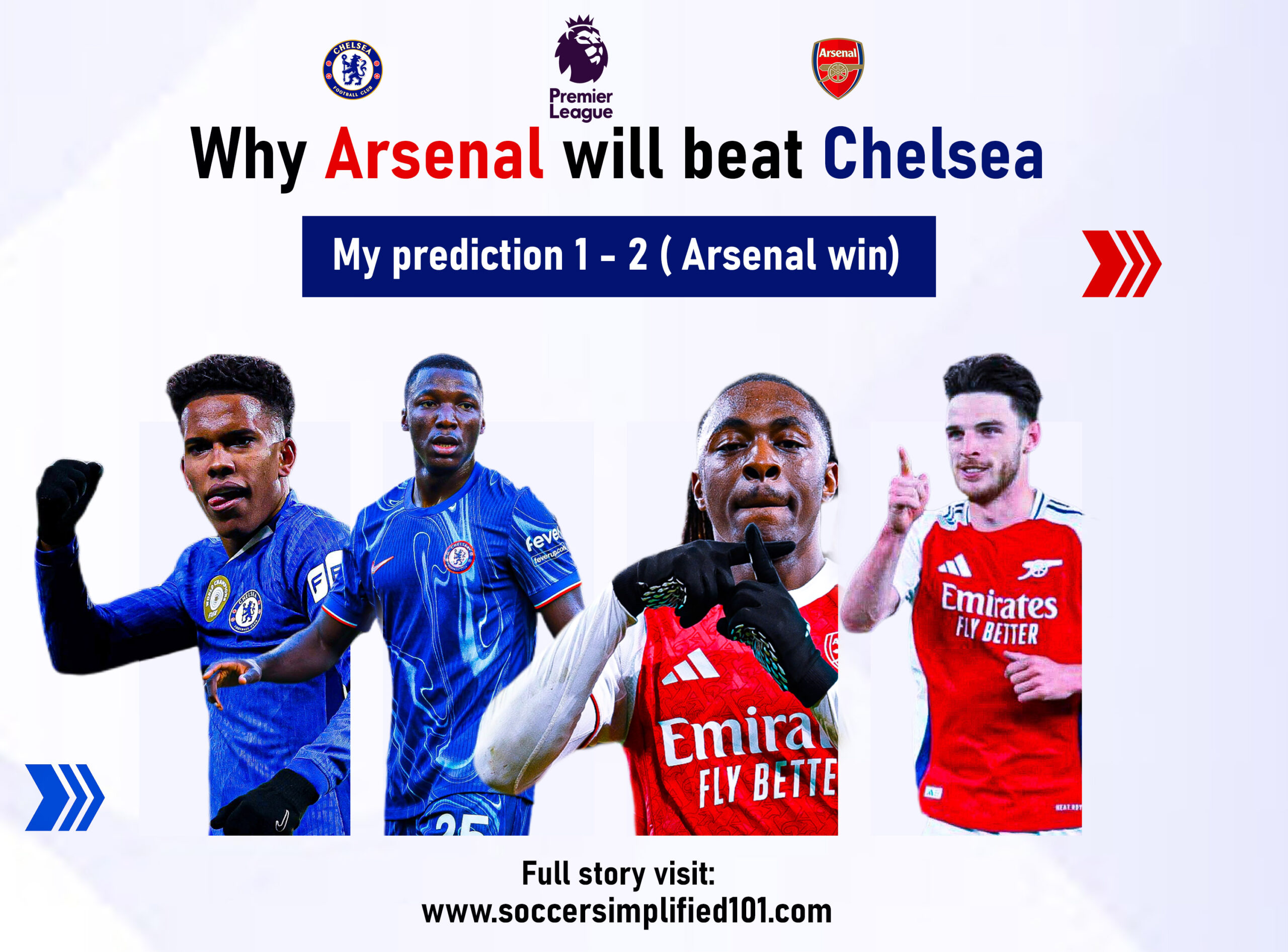 Why Arsenal Will Beat Chelsea — My Prediction: 2–1